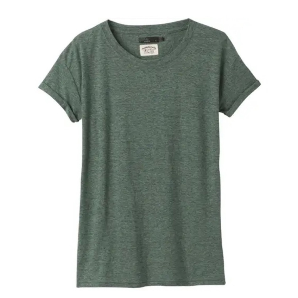 Prana Cozy Up Short Sleeve Tee - Green, M